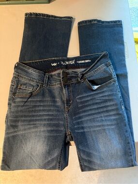 Wallflower Dark Blue Boot Cut Luscious Curvy Jeans